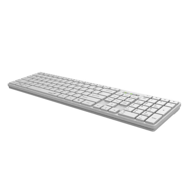 Клавиатура Genius SlimStar 126, ниско профилна, USB, White