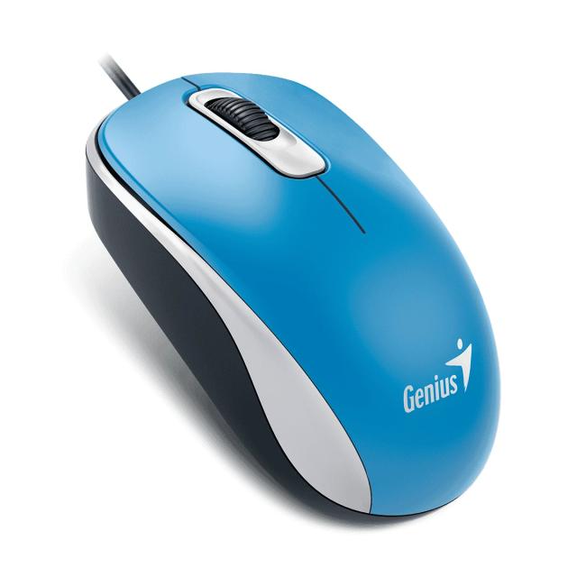 Мишка Genius DX-110, оптична (1200 dpi), USB, Blue
