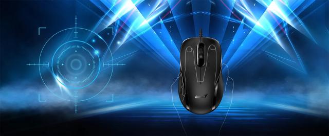 Мишка Genius DX-101, оптична (1200 dpi), USB, Black