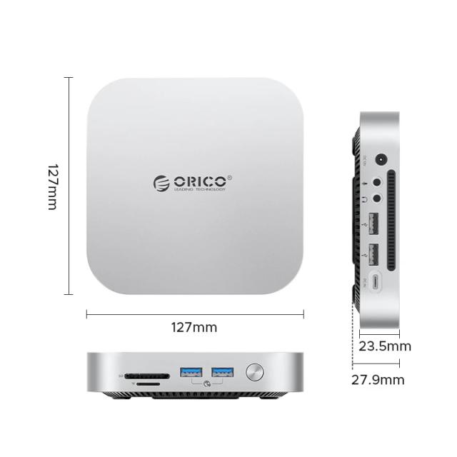 Докинг станция Orico Storage M.2 NVMe - USB-C (10Gbps) x 1, USB3.2 x 2, USB2.0 x 2, M.2 x 1, Audio, SD/TF 4.0, USB Type-C