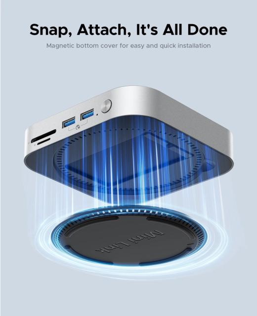 Докинг станция Orico Storage M.2 NVMe - USB4 (40Gbps) x 1, USB3.2 (10Gbps) x 3, M.2 SSD x 2, SD/TF 4.0, USB Type-C