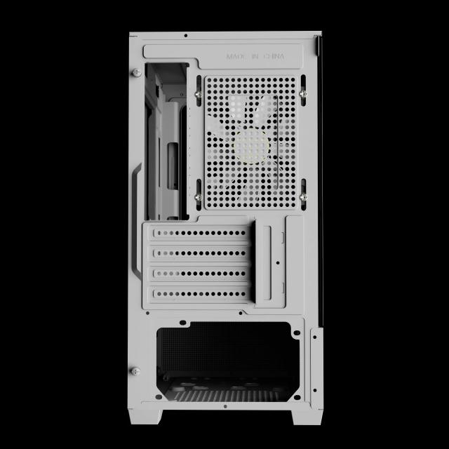 Кутия Gamdias AURA GC9M Elite White, Mini Tower,  2x USB-A USB 2.0, 1x USB-C USB 3.1, 1x HD Audio, Micro ATX, Mini ITX