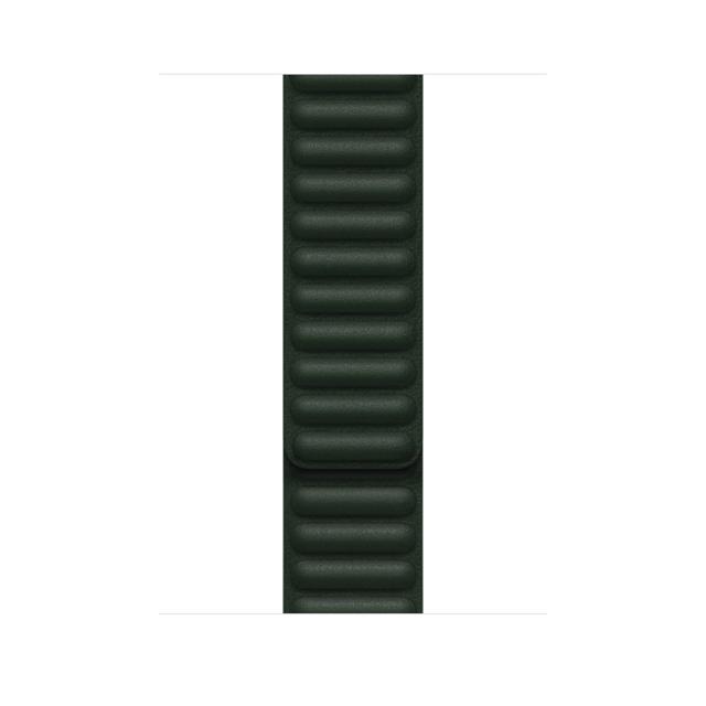 Каишка за часовник Apple Watch 45mm Sequoia Green Leather Link - M/L