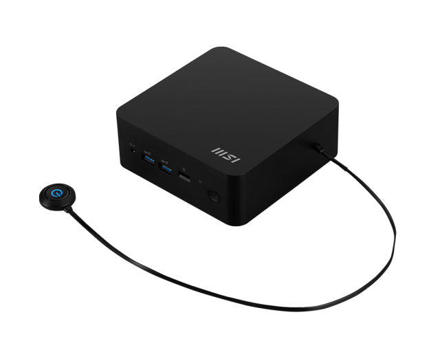 Kомпютър MSI CUBI NUC 1MG-238BU, Intel Core 7 1255U, 10C (1.4 / 4.7GHz, 12MB Cache), 2 x DDR5 SO-DIMM, 2 x M.2 NVMe SSD, 1 x 2.5" SSD/HDD, 4 x USB 3.2 Gen 2 Type-A, 2 x HDMI, 1x Card Reader, 2 x Thunderbolt 4, 2 x RJ45