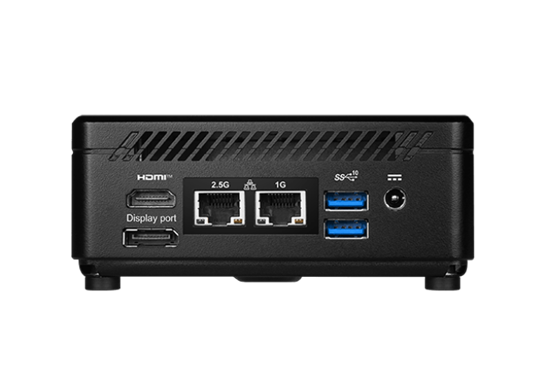Kомпютър MSI CUBI 5 12M-405BU, Intel Core 5 120U Intel Core 5 120U, 10C (1.4 / 5.0GHz, 12MB Cache), 2 x DDR4 SO-DIMM, 1 x M.2 NVMe SSD, 4 x USB 3.2 Gen 2 Type A, 1 x HDMI, 1 x DP, 1 x Thunderbolt 4, 2 x RJ45