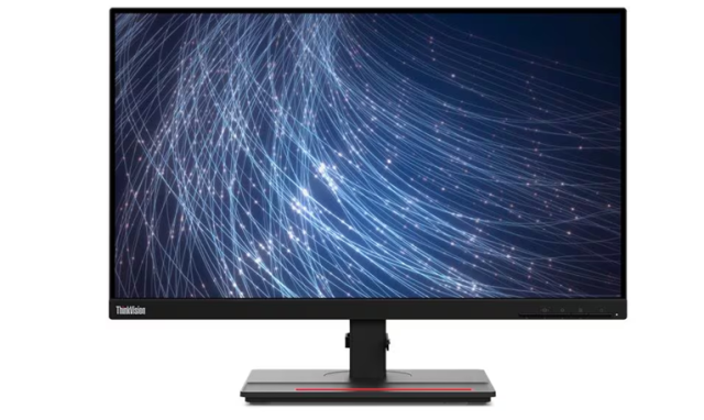 Монитор Lenovo ThinkVision T27QD-40, 23.8" (60.45 cm) FHD IPS, 4 ms, 1000:1, 60Hz, 250 cd/m², HDMI, DP, USB, USB Type-C, Ethernet