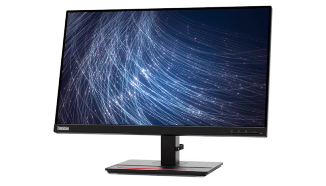 Монитор Lenovo ThinkVision T27QD-40, 23.8" (60.45 cm) FHD IPS, 4 ms, 1000:1, 60Hz, 250 cd/m², HDMI, DP, USB, USB Type-C, Ethernet