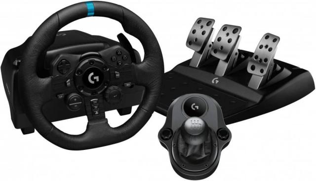 Волан LOGITECH G923 SE + LOGITECH скоростен лост за XBOX/PC