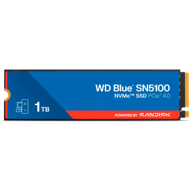 Western Digital Blue SN5100 SSD 1TB M.2 2280 PCIe Gen4 NVMe