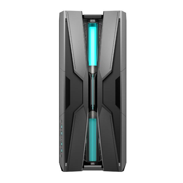 Кутия за компютър DeepCool GENOME III, 5.5" LCD Display, Big Tower, 4 x USB 3.0, 1 x USB Type-C 3.2, 1 x HD Audio, EATX / ATX / mATX / Mini-ITX