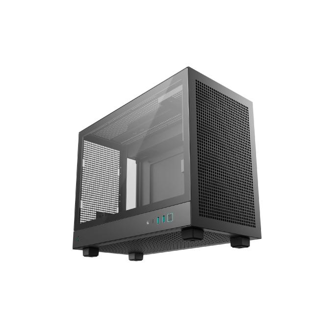 Кутия за компютър DeepCool CH160 PLUS, Mini Tower, 2 x USB 3.0, 1 x USB Type-C 3.2, 1 x HD Audio, mATX / Mini-ITX
