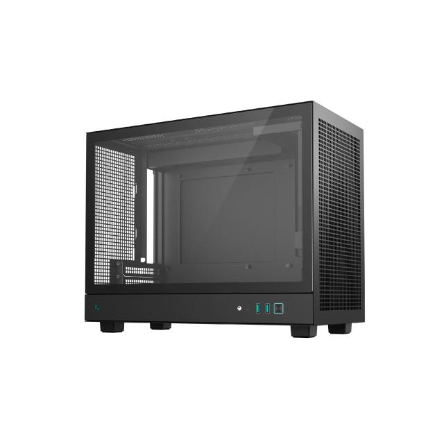 Кутия за компютър DeepCool CH160 PLUS, Mini Tower, 2 x USB 3.0, 1 x USB Type-C 3.2, 1 x HD Audio, mATX / Mini-ITX