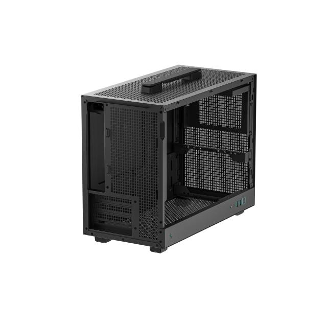 Кутия за компютър DeepCool CH160 PLUS, Mini Tower, 2 x USB 3.0, 1 x USB Type-C 3.2, 1 x HD Audio, mATX / Mini-ITX