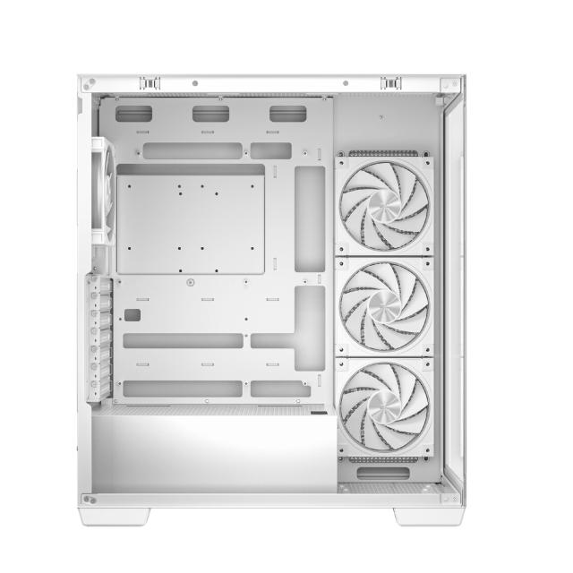 Кутия за компютър DeepCool CG580 4F WH V2, Middle Tower, 2 x USB 3.0, 1 x USB Type-C 3.2, 1 x HD Audio, ATX / mATX / Mini-ITX