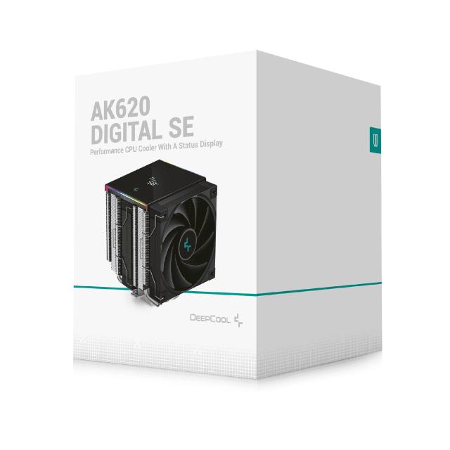 Охладител за процесор DeepCool AK620 DIGITAL SE - Dual-Tower, 3 pin ADD-RGB 5V / 4 pin PWM, LGA1851/AM5