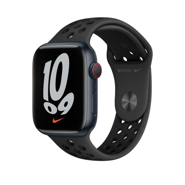 Каишка за часовник Apple Watch 45mm Anthracite/Black Nike Sport Band - Regular