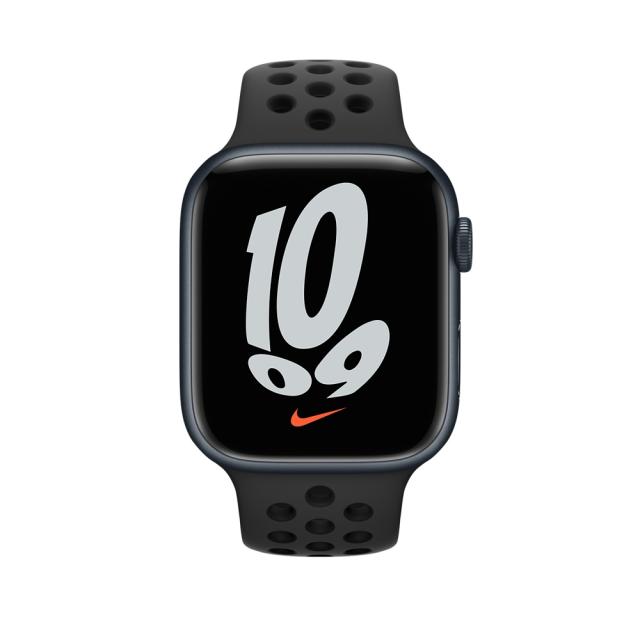 Каишка за часовник Apple Watch 45mm Anthracite/Black Nike Sport Band - Regular