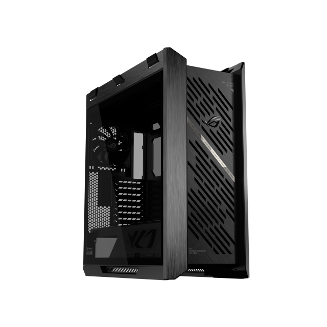 Кутия ASUS ROG Strix Helios II, Middle Tower, 4 x USB 3.2, 2 x USB 3.2 Type-C, 1 x headphone / Microphone, EATX / ATX / Micro ATX / Mini-ITX, черна