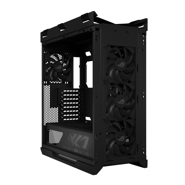 Кутия ASUS ROG Strix Helios II, Middle Tower, 4 x USB 3.2, 2 x USB 3.2 Type-C, 1 x headphone / Microphone, EATX / ATX / Micro ATX / Mini-ITX, черна