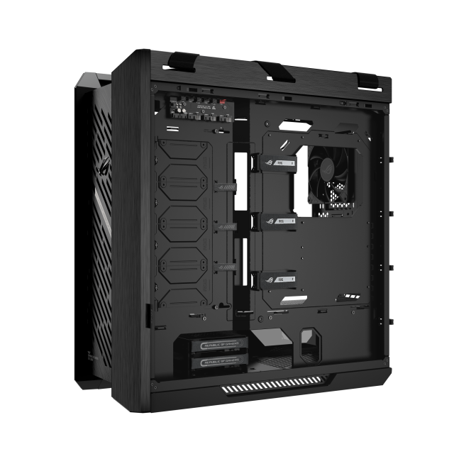 Кутия ASUS ROG Strix Helios II, Middle Tower, 4 x USB 3.2, 2 x USB 3.2 Type-C, 1 x headphone / Microphone, EATX / ATX / Micro ATX / Mini-ITX, черна