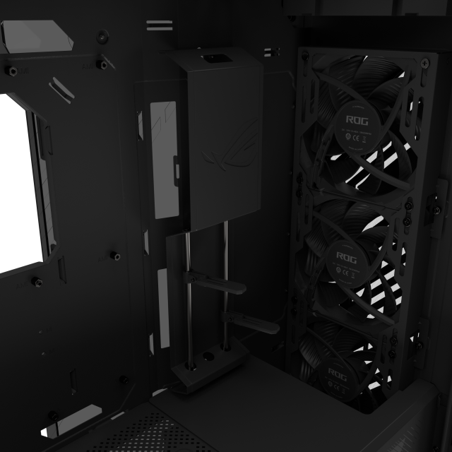 Кутия ASUS ROG Strix Helios II, Middle Tower, 4 x USB 3.2, 2 x USB 3.2 Type-C, 1 x headphone / Microphone, EATX / ATX / Micro ATX / Mini-ITX, черна