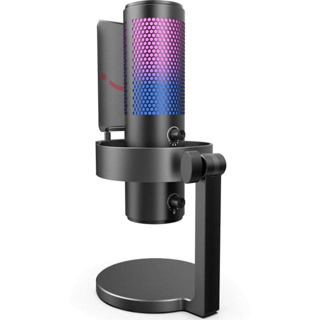 Настолен микрофон FIFINE A9 RGB 4 Polar Patterns, кондензаторен, USB Type-C, Black