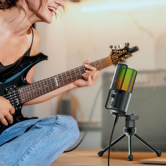 Настолен микрофон FIFINE K669 PRO2 RGB, кондензаторен, USB Type-C, Black