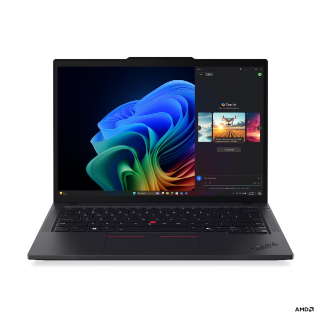 Лаптоп Lenovo ThinkPad T14 G6, AMD Ryzen AI 7 PRO 350 8C (3.5 / 5.0 GHz, 16MB Cache), 14.0" (35.56 cm) WUXGA IPS Anti-glare Display, 32GB DDR5, 512GB M.2 NVMe SSD, Windows 11 Pro