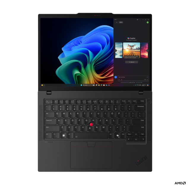 Лаптоп Lenovo ThinkPad T14 G6, AMD Ryzen AI 7 PRO 350 8C (3.5 / 5.0 GHz, 16MB Cache), 14.0" (35.56 cm) WUXGA IPS Anti-glare Display, 32GB DDR5, 512GB M.2 NVMe SSD, Windows 11 Pro