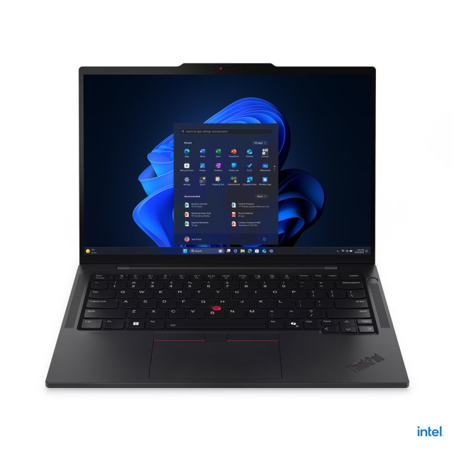 Лаптоп Lenovo ThinkPad T14s G6, Intel Core Ultra 7 255U 12C (1.7 / 5.2 GHz, 12MB Cache), 14.0" (35.56 cm) WUXGA IPS Anti-glare Display, Intel Arc 4 Core, 32GB LPDDR5x, 512MB M.2 NVMe SSD, Windows 11 Pro