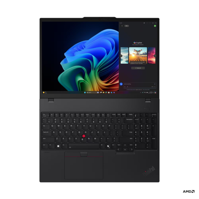 Лаптоп Lenovo ThinkPad T16 G4, AMD Ryzen AI 7 PRO 350 8C (3.5 / 5.0 GHz, 16MB Cache), 16.0" (40.64 cm) WUXGA IPS, 32GB DDR5, 512GB M.2 NVMe SSD, Windows 11 Pro