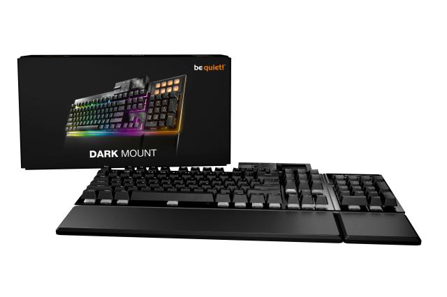 Геймърскa механична клавиатура Be quiet! Professional Gaming Dark Mount Silent Linear Switches, USB