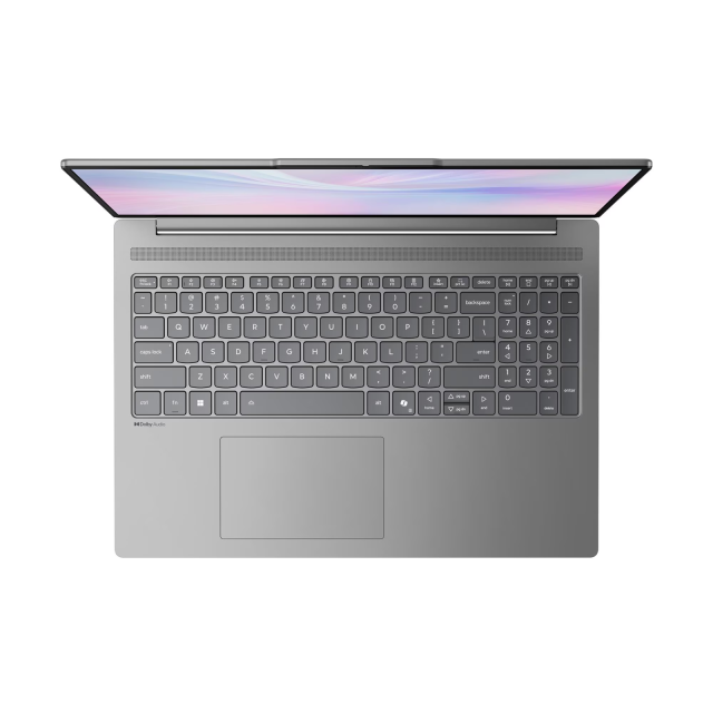 Лаптоп Lenovo IdeaPad Slim 5 16AHP10, AMD Ryzen 5 8645HS 6C (4.3 / 5.0 GHz, 16MB Cache), 16.0" (40.64 cm) OLED Glossy Display, 120Hz, 16GB DDR5, 512GB M.2 NVMe SSD, Free DOS