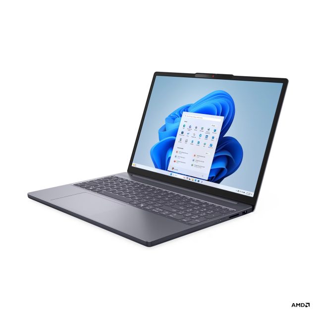 Лаптоп Lenovo IdeaPad Slim 3 15ARP10, AMD Ryzen 5 7535HS 6C (3.3 / 4.55 GHz, 16MB Cache), 15.3" (38.86 cm) WUXGA IPS, AMD Radeon 660M, 16GB DDR5, 512GB M.2 NVMe SSD, Free DOS