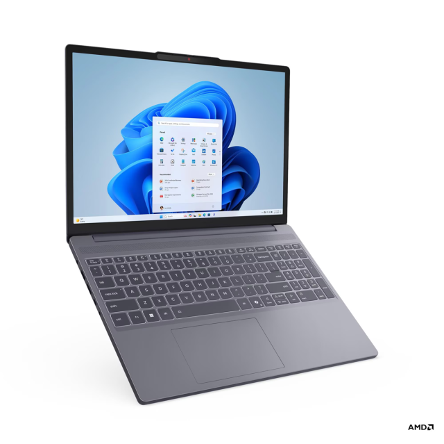 Лаптоп Lenovo IdeaPad Slim 3 15ARP10, AMD Ryzen 5 7535HS 6C (3.3 / 4.55 GHz, 16MB Cache), 15.3" (38.86 cm) WUXGA IPS, AMD Radeon 660M, 16GB DDR5, 512GB M.2 NVMe SSD, Free DOS