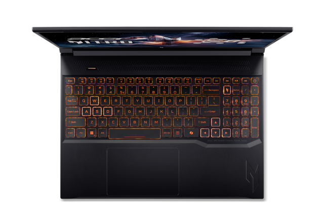 Лаптоп Acer Nitro V16 AI ANV16-61-R1PQ, AMD Ryzen AI 7 350 8C (2.0 / 5.0 GHz, 16MB Cache), 16"(40.64cm) WUXGA IPS Display, NVIDIA GF RTX5050 8GB, 32GB DDR5, 1TB M.2 NVMe SSD, Linux