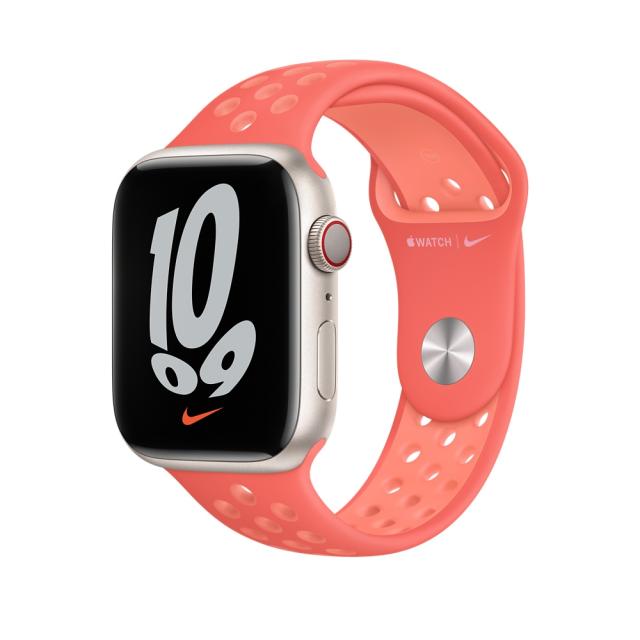 Каишка за часовник Apple Watch 45mm Magic Ember/Crimson Bliss Nike Sport Band - Regular