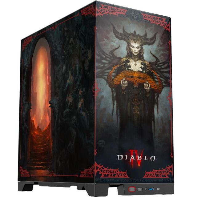 Кутия Diablo IV - Lilith PC Gaming Case Limited Edition, Middle Tower, 2 x USB 3.2, 1 x USB Type-C, 1 x HD Audio, ATX / Micro ATX / Mini ITX