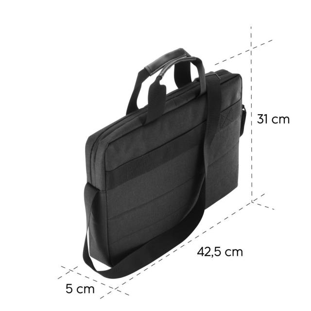 Чанта за лаптоп Hama "Genua" 15.6'' (39.62 cm), черна