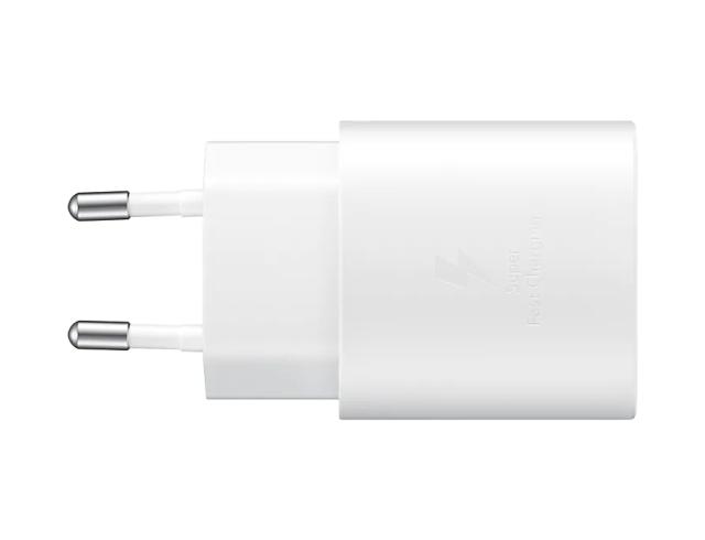 Зарядно устройство Samsung Super Fast Travel Charger, 25W, USB-C, White
