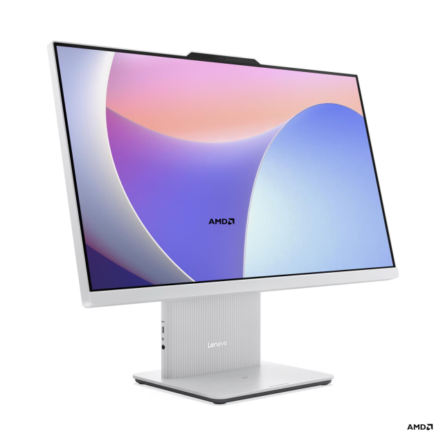 Компютър Lenovo IdeaCentre AIO 24ARR9, AMD Ryzen 7 7735HS 8C (3.2/4.75GHz, 16MB Cache), 23.8" (60.45 cm) FHD IPS Anti-Glare, 16GB DDR5, 512GB SSD NVMe, Free DOS
