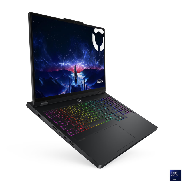 Лаптоп Lenovo Legion Pro 5 16IAX10, Intel Core Ultra 7 255HX 20C (1.80 / 5.20 GHz, 30MB cache), 16" (40.64 см) WQXGA OLED, NVIDIA GF RTX 5060 8GB GDDR7 DLSS 4, 32GB DDR5, 1TB M.2 NVMe SSD, Free DOS
