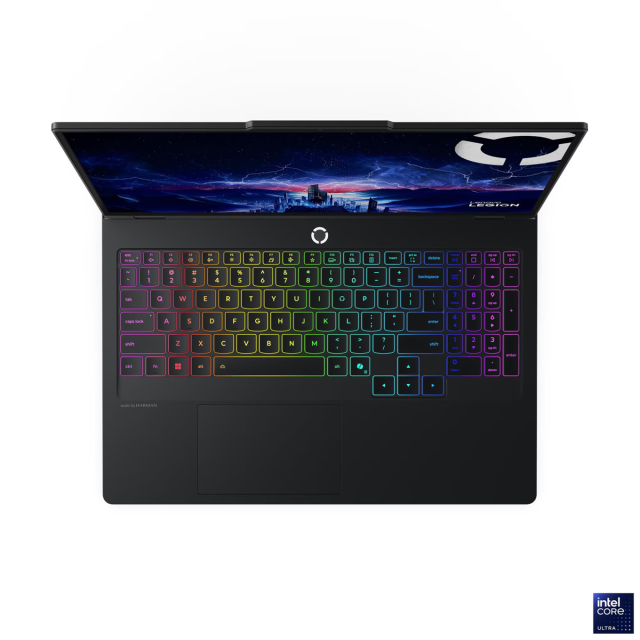 Лаптоп Lenovo Legion Pro 5 16IAX10, Intel Core Ultra 7 255HX 20C (1.80 / 5.20 GHz, 30MB cache), 16" (40.64 см) WQXGA OLED, NVIDIA GF RTX 5060 8GB GDDR7 DLSS 4, 32GB DDR5, 1TB M.2 NVMe SSD, Free DOS