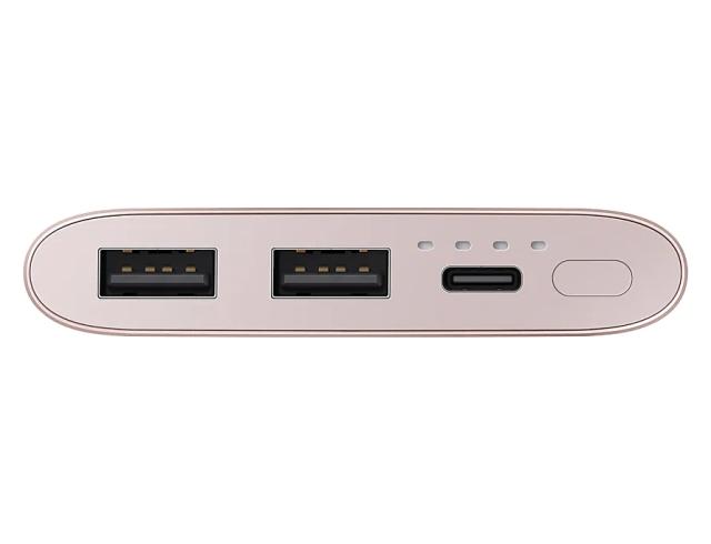 Външна батерия Samsung ULC Battery Pack, 10 000mAh, 10.0A 15W 2Port Type-C, Pink