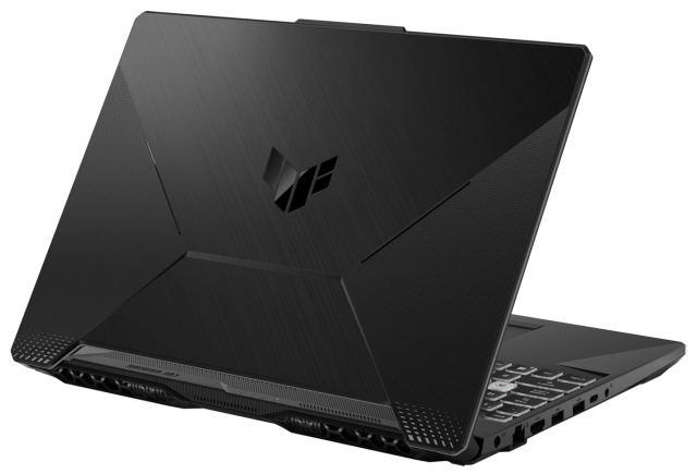 Лаптоп ASUS TUF Gaming A15 FA506NCG-HN185, AMD Ryzen 7 7445HS 6C (3.2 / 3.55 GHz, 16MB Cache), 15.6'' (39.62 cm) FHD IPS, 144Hz, NVIDIA GF RTX 3050 4GB GDDR6, 16GB DDR5, 512GB M.2 NVMe SSD, Free DOS