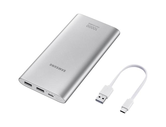 Външна батерия Samsung ULC Battery Pack, 10 000mAh, 10.0A 15W 2Port Type-C, Silver
