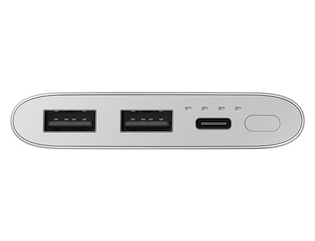 Външна батерия Samsung ULC Battery Pack, 10 000mAh, 10.0A 15W 2Port Type-C, Silver