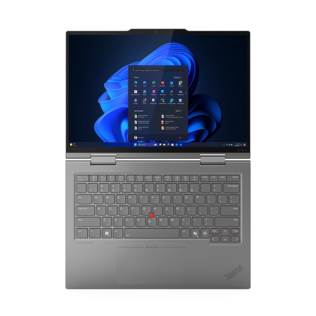 Лаптоп Lenovo ThinkPad X1 2-in-1 G10 Aura Edition, Intel Core Ultra 7 255U 12C (1.7 / 5.2 GHz, 12MB Cache), 14.0" (35.56 cm) 2.8K OLED Anti-smudge, Touchscreen, 16GB LPDDR5X, 512 GB M.2 NVMe SSD, Windows 11 Pro