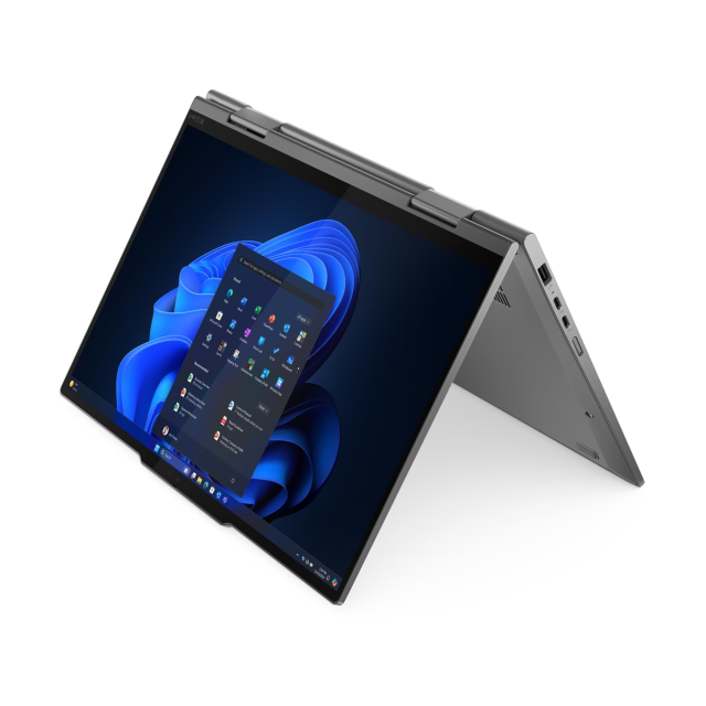 Лаптоп Lenovo ThinkPad X1 2-in-1 G10 Aura Edition, Intel Core Ultra 7 255U 12C (1.7 / 5.2 GHz, 12MB Cache), 14.0" (35.56 cm) 2.8K OLED Anti-smudge, Touchscreen, 16GB LPDDR5X, 512 GB M.2 NVMe SSD, Windows 11 Pro
