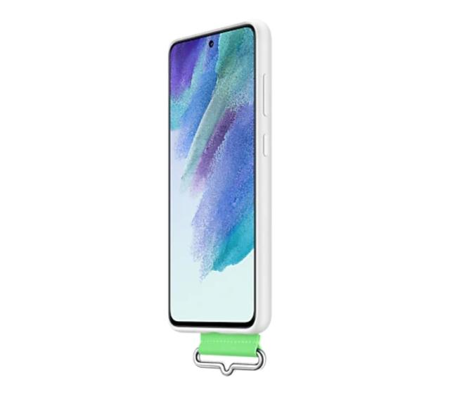 Калъф Samsung S21FE Silicone Cover with Strap White